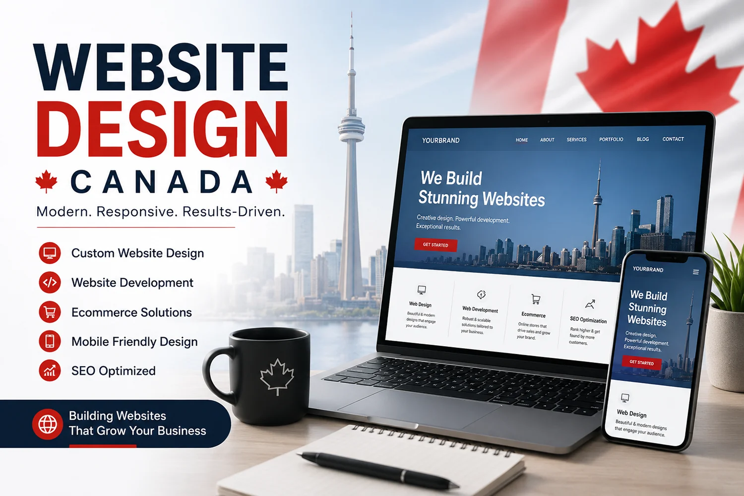 Website Design Canada : Build a Strong Online Presence